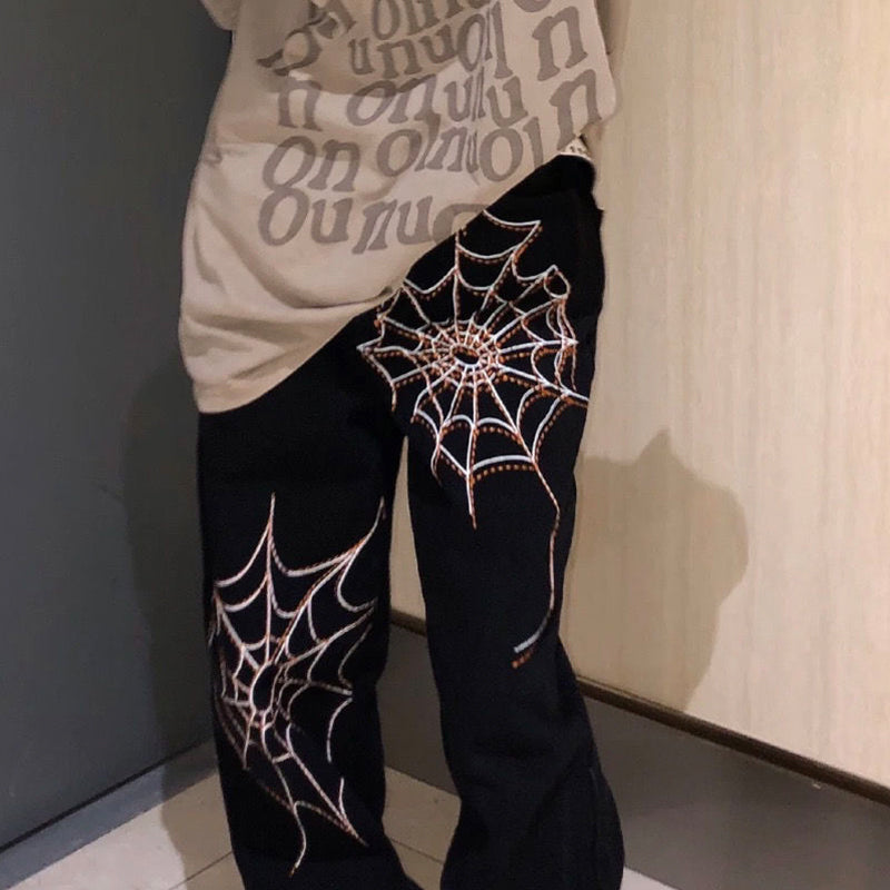 Spider Web Loose Trousers